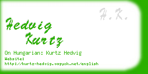 hedvig kurtz business card